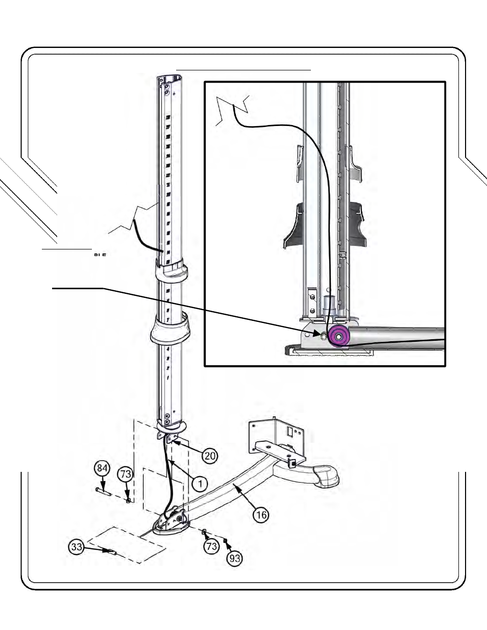 Owner’s manual frame assembly | Hoist Fitness Mi6 User Manual | Page 23