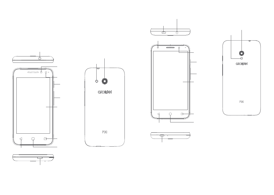 1 your mobile, 1 keys and connectors, Your mobile | Alcatel Pixi 4 4034