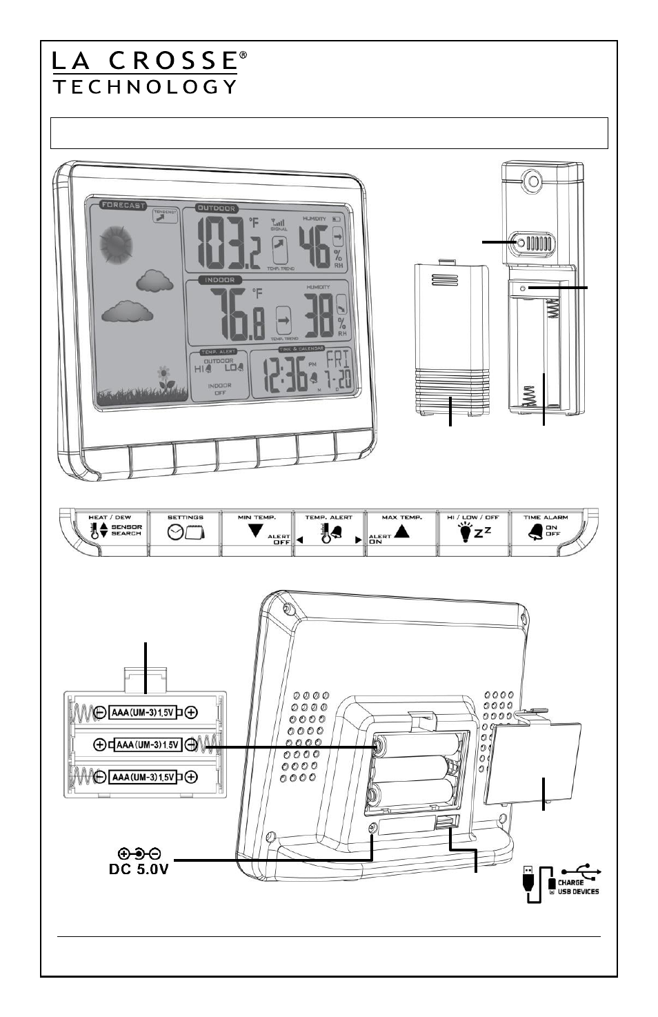 La Crosse Technology 308-1412s User Manual | 8 pages | Also for: C83332