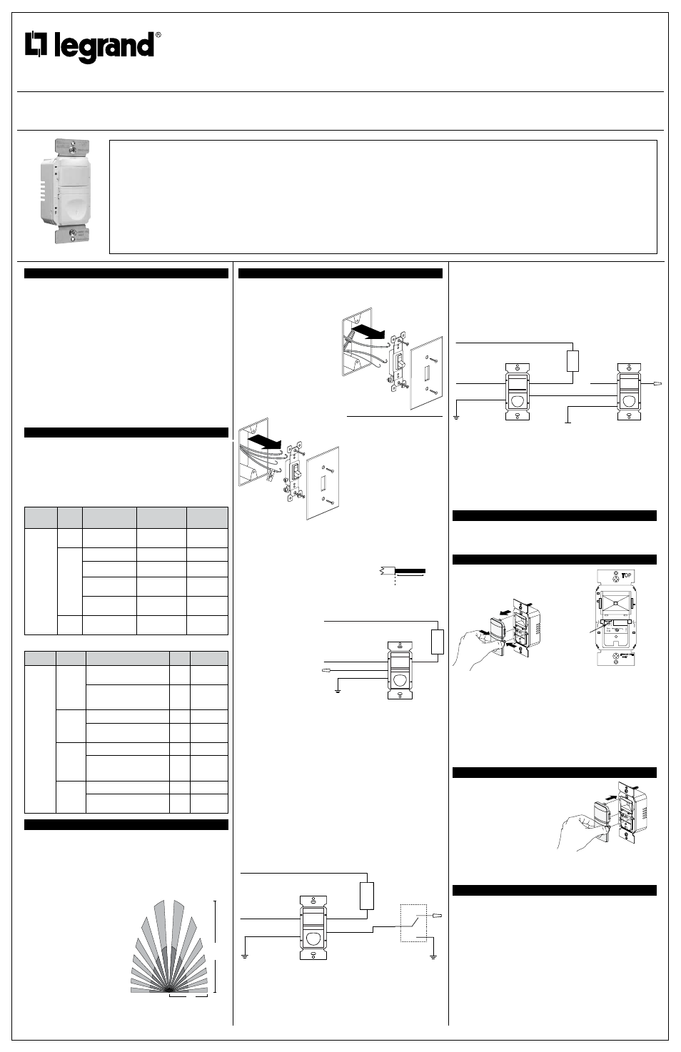 Legrand Single Pole Light Switch Wiring Diagram from www.manualsdir.com