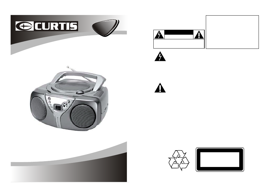 Curtis RCD163A User Manual | 5 pages | Also for: RCD163E