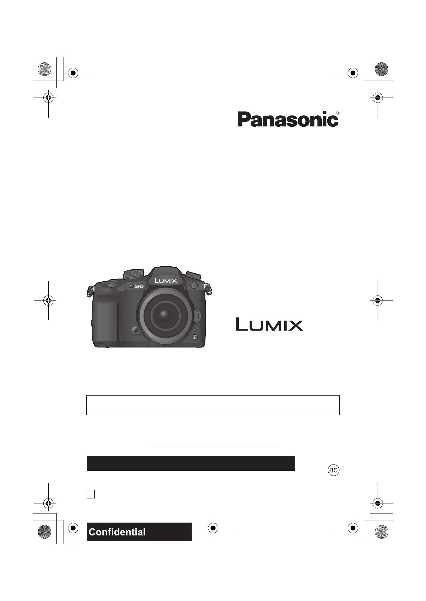 Panasonic Lumix GH5 User Manual | 128 pages