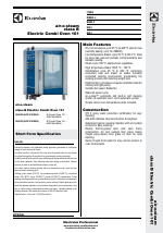 Electrolux AOS102GCP2 Air O Convect Combi Convection AND AIR O STEAM Oven  1793 