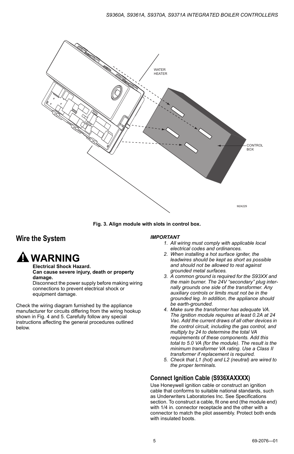 Honeywell Ignition Module Wiring Diagram : Honeywell S8610U Wiring