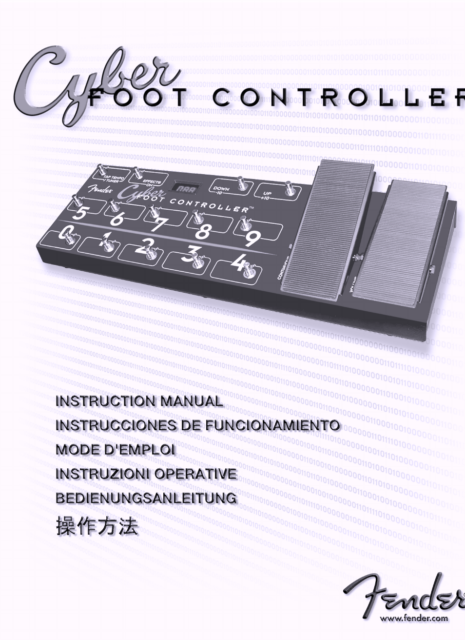 Fender Cyber Foot Controller User Manual | 16 pages