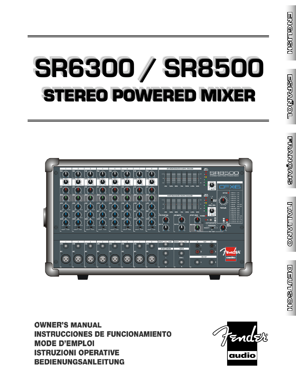 Fender SR8500 User Manual | 36 pages