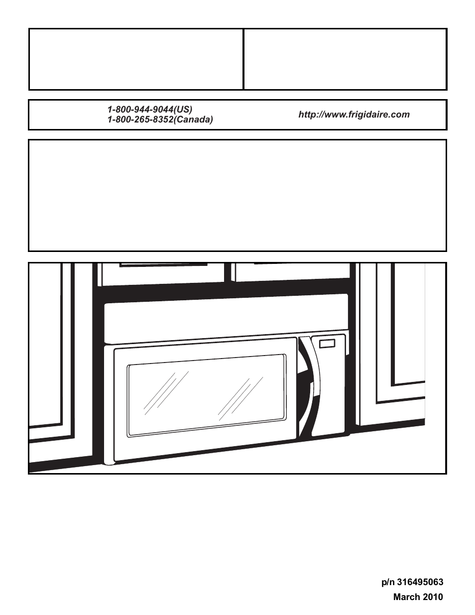 Frigidaire 316495063 User Manual 24 Pages Frigidaire 316495063 User Manual 24 Pages