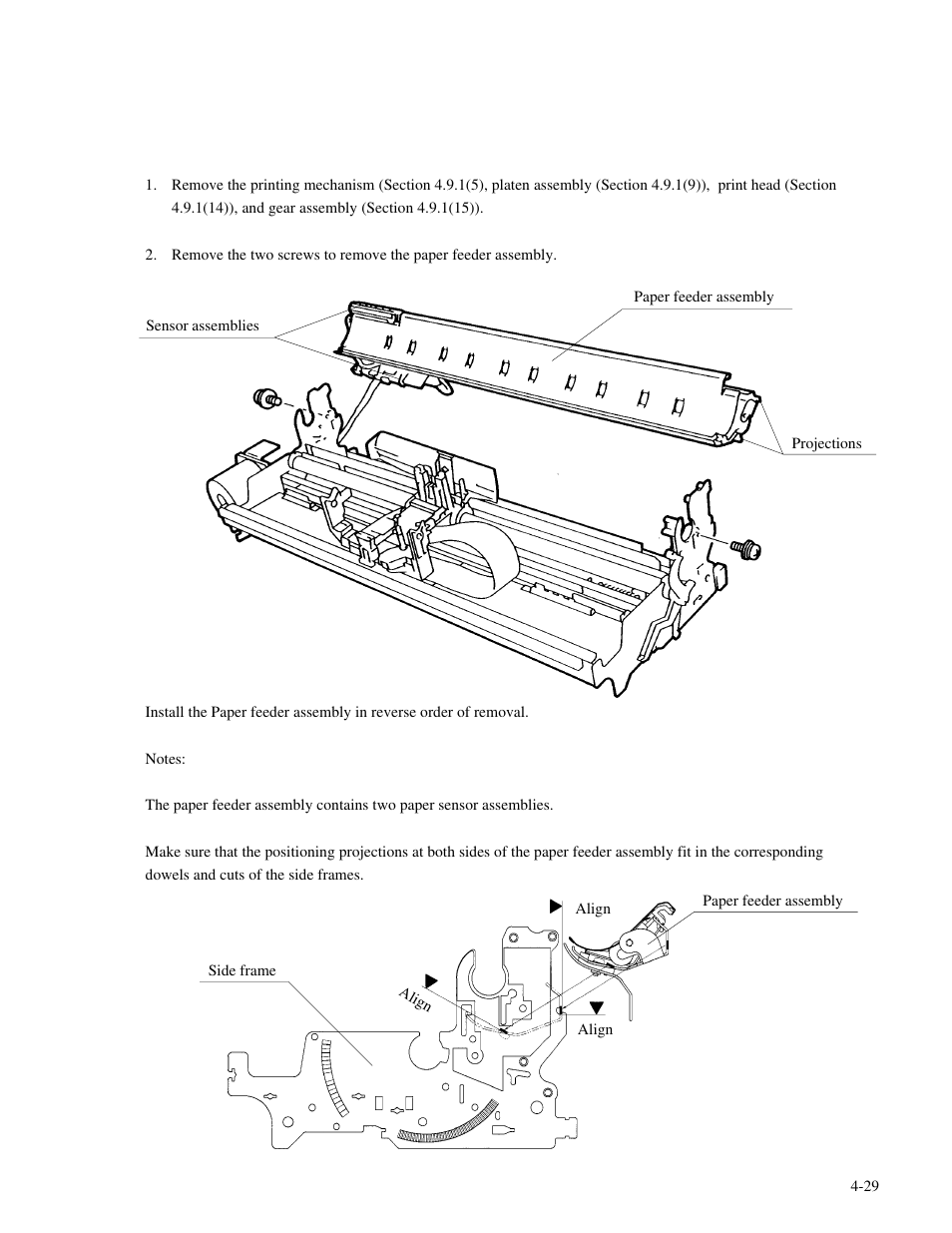 Genicom MatrixPrinter LA36 User Manual | Page 65 / 138
