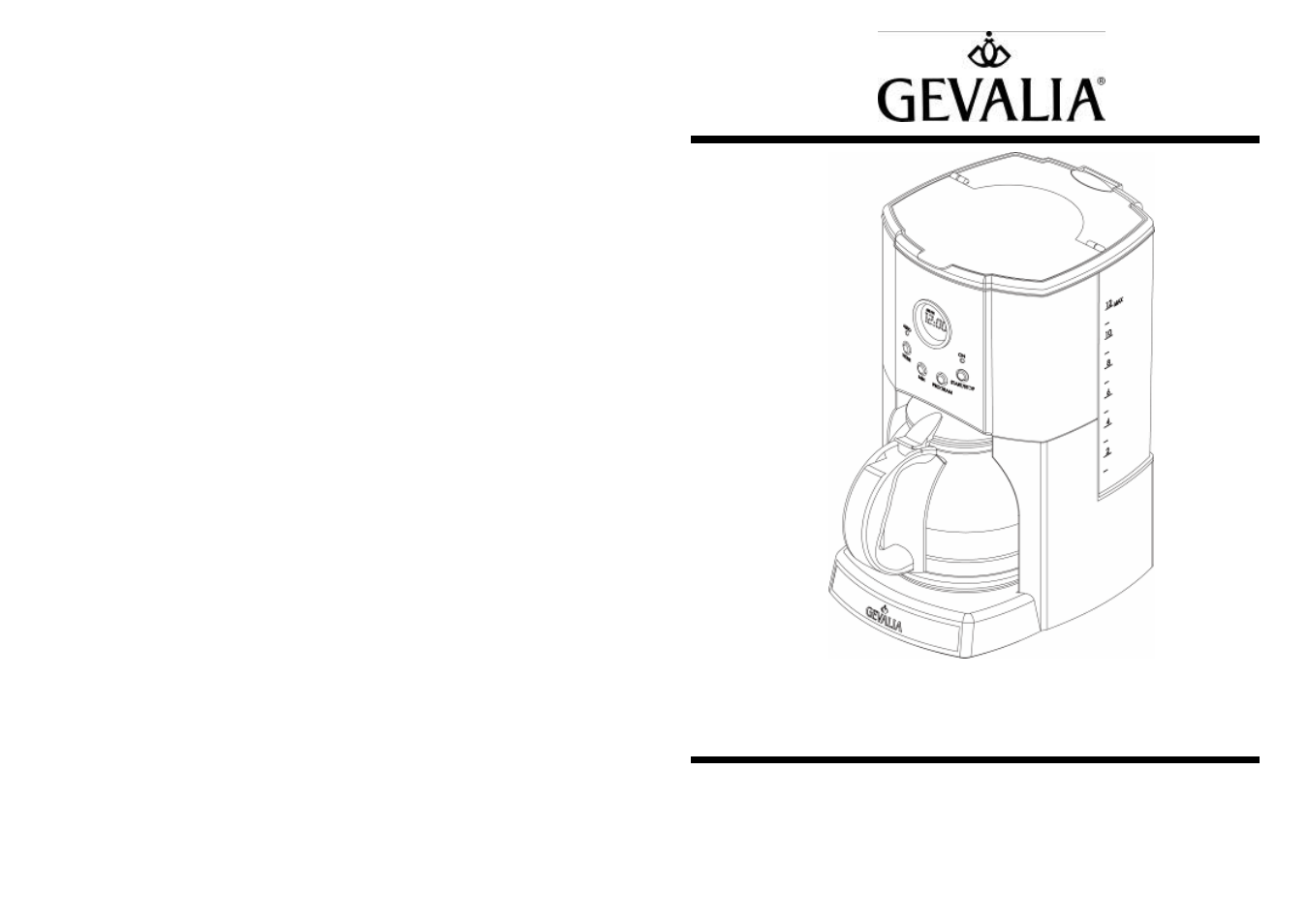 Gevalia XCE8 User Manual | 7 pages