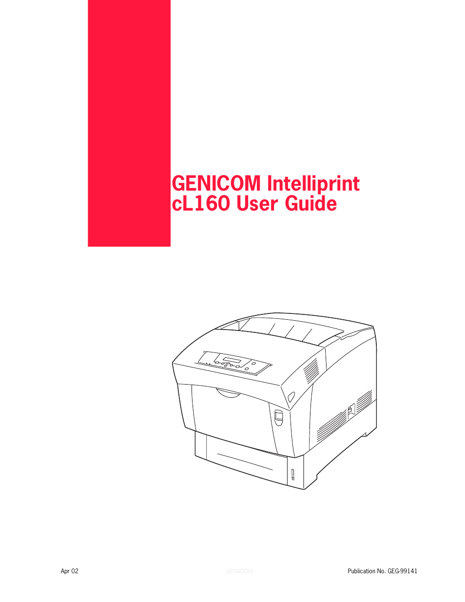 Genicom cL160 User Manual | 216 pages