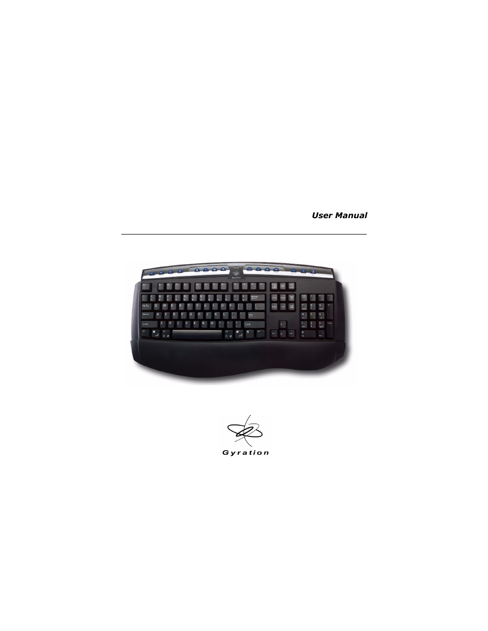 Gyration Full-Size Keyboard User Manual | 19 pages