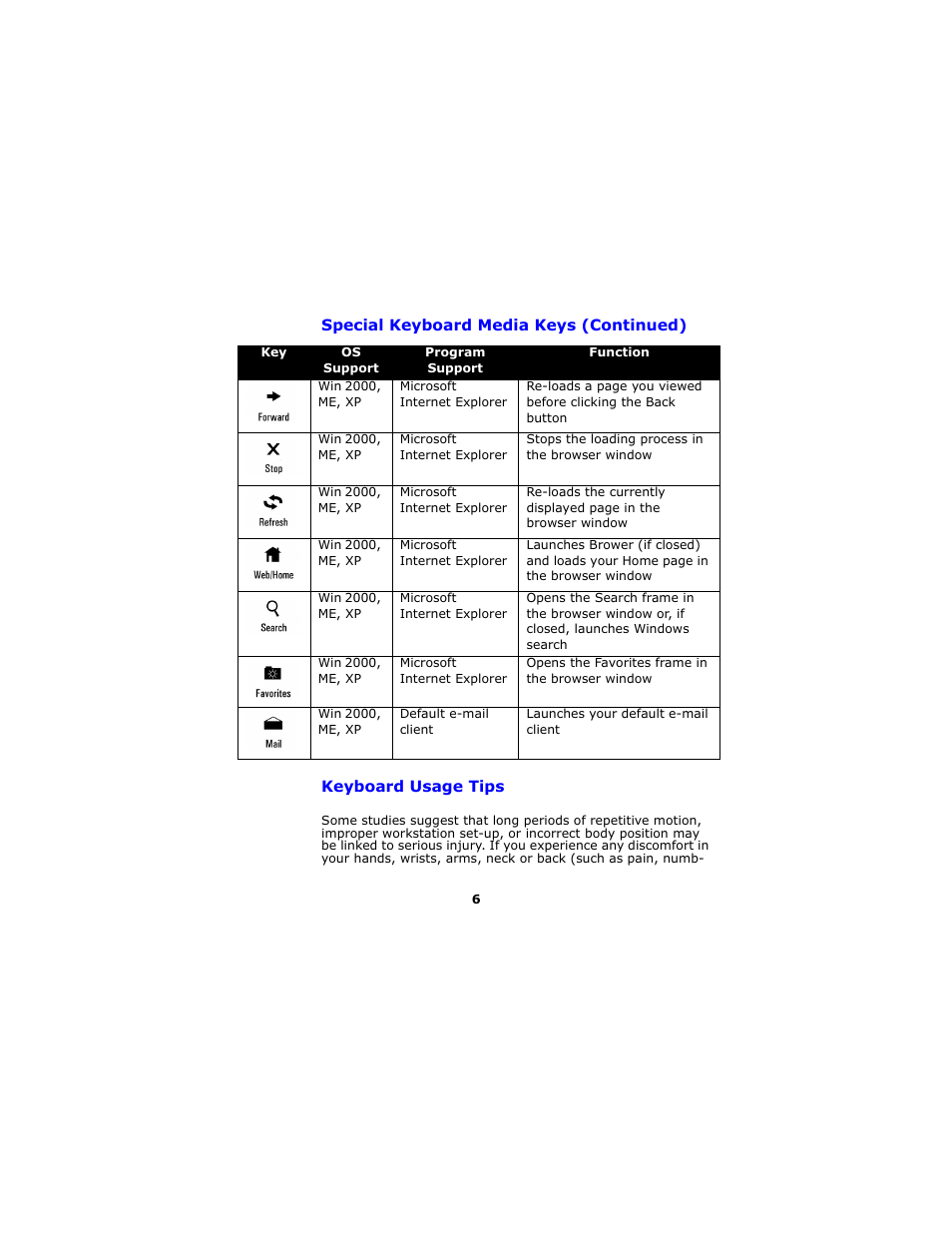 Keyboard usage tips | Gyration Full-Size Keyboard User Manual | Page 9 / 19