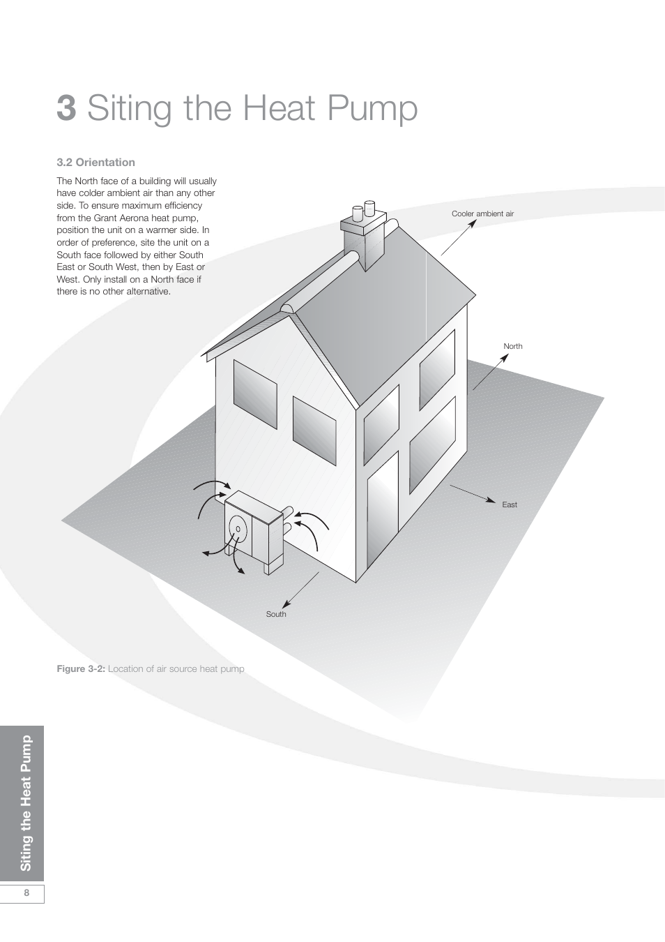 3 siting the heat pump | Grant Products HPAW155 User Manual | Page 12 / 50