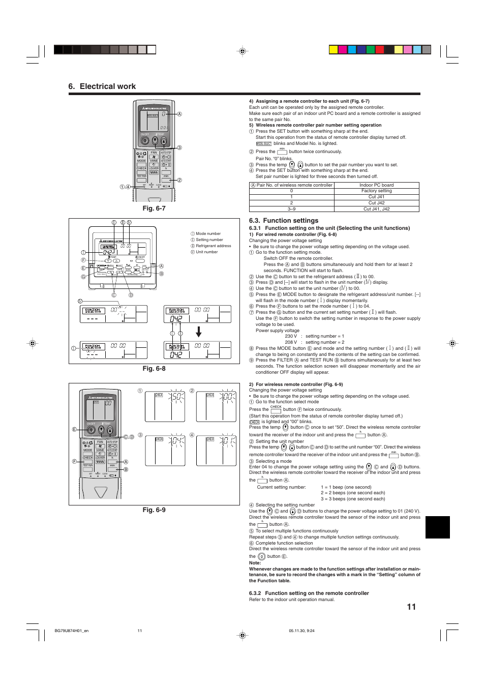 mitsubishi mr slim remote instructions