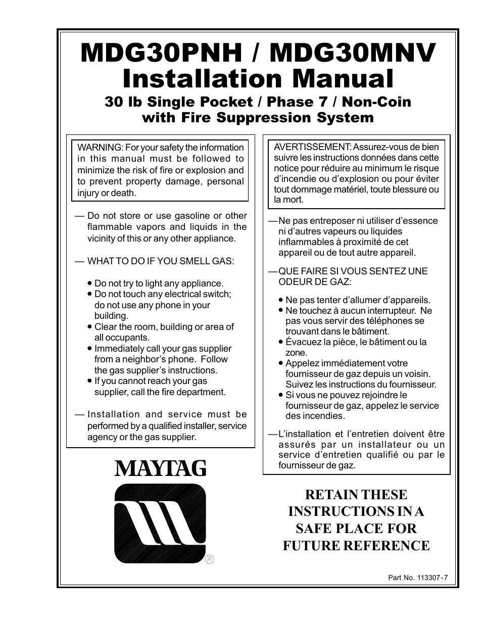 Maytag MDG30MNV User Manual | 36 pages