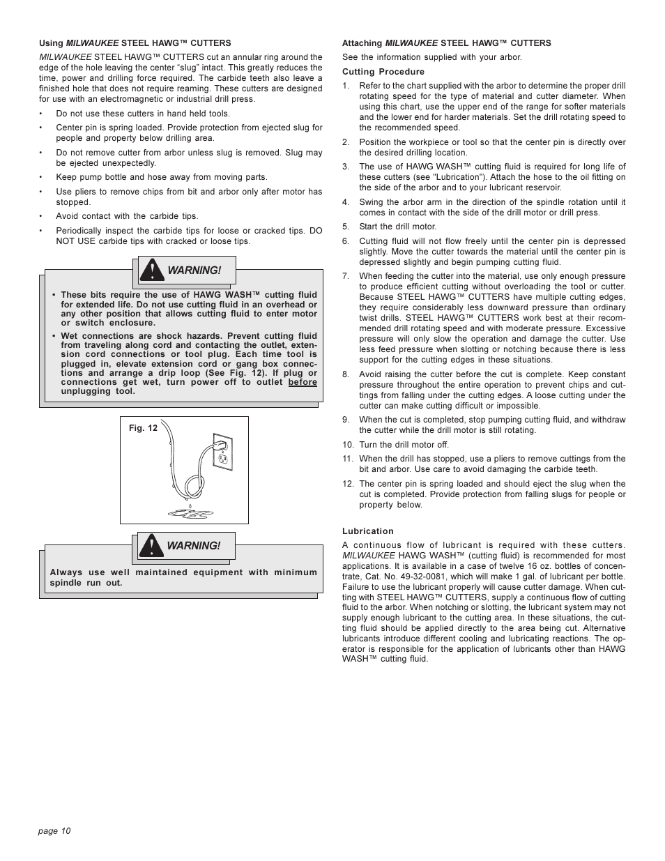 Milwaukee 4262-1 User Manual | Page 10 / 32 | Original mode