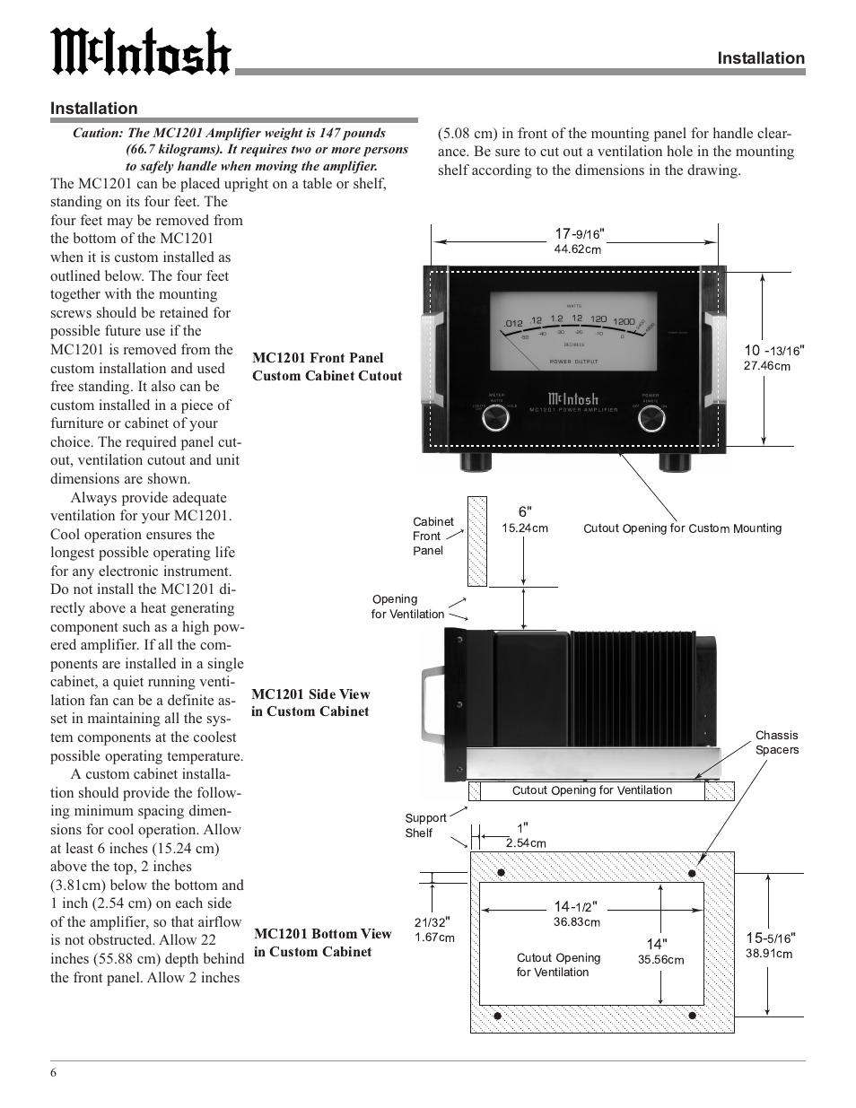 McIntosh MC1201 User Manual | Page 6 / 20 | Original mode