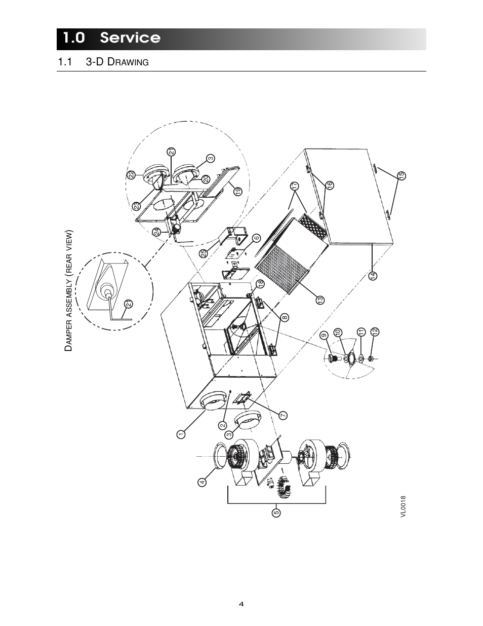 0 service, 1 3-d d | Maytag Ventilation Systems HRV-210 User Manual | Page 4 / 32