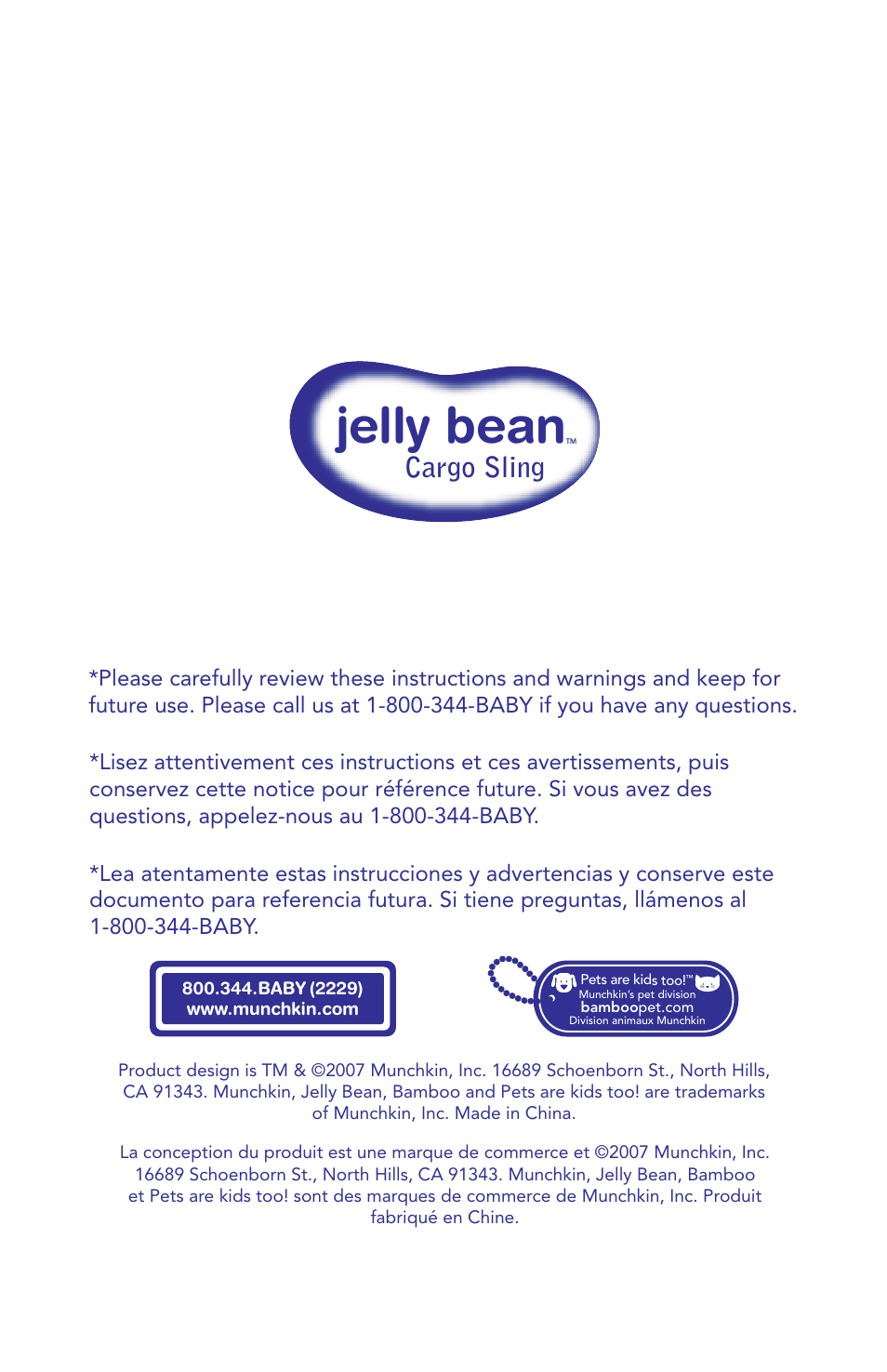 jelly bean cargo sling