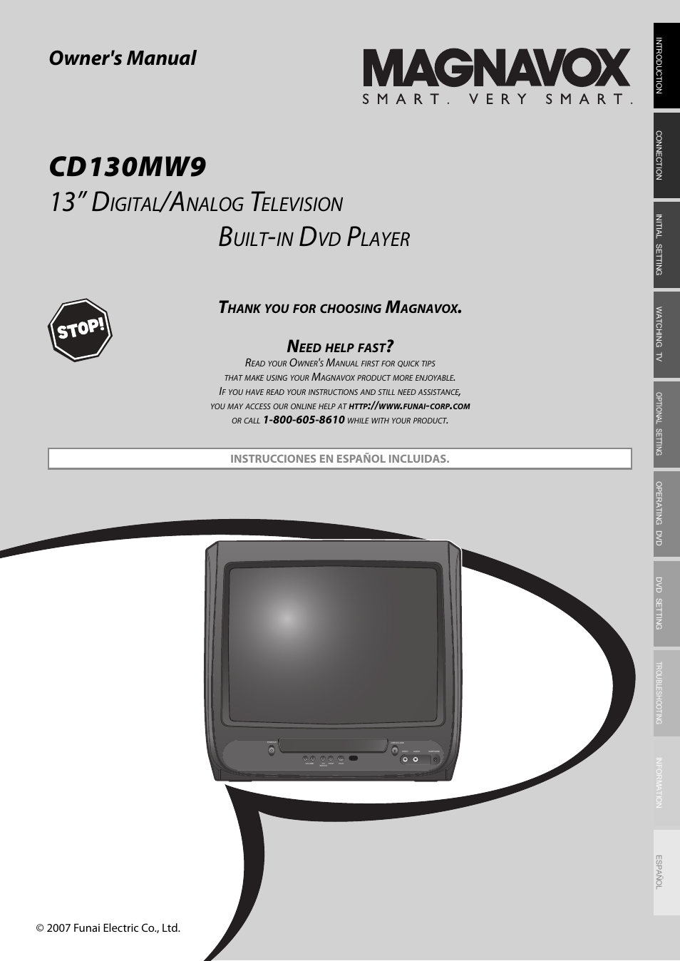 Philips Magnavox Sdtv Cd130mw9 User Manual 90 Pages