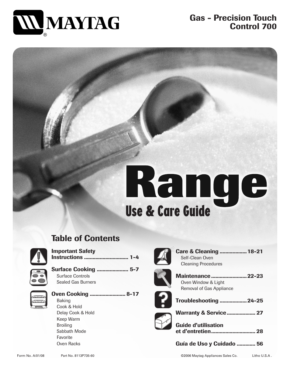 Maytag MGR5775QDW User Manual | 84 pages