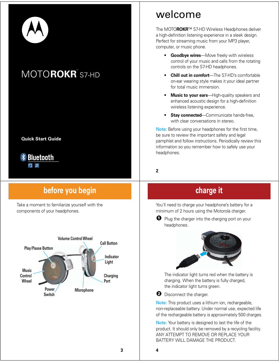 Motorola MOTOROKR S7-HD User Manual | 13 pages