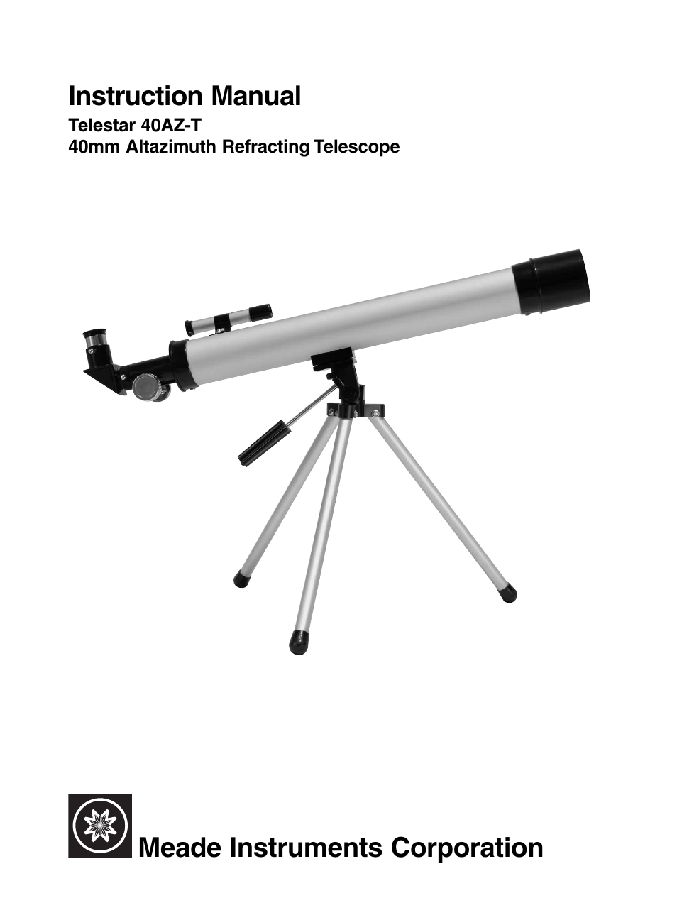 T az. Телескоп Meade instruments. Telescope manual. Az-40. Meade телескоп замена батарей