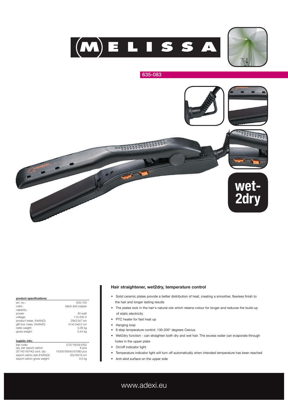 wet2dry straightener