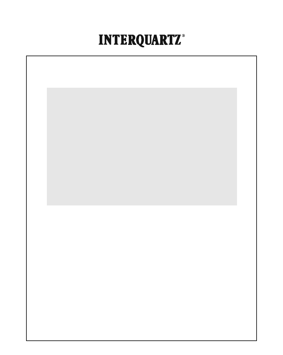 Interquartz BASIC PHONE 98380 User Manual | 12 pages
