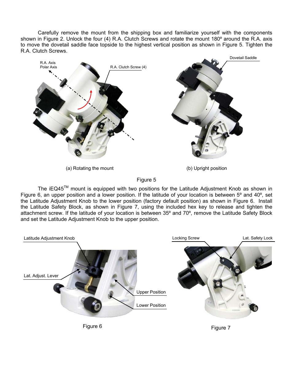 iOptron SMARTSTAR IEQ45TM User Manual | Page 9 / 46