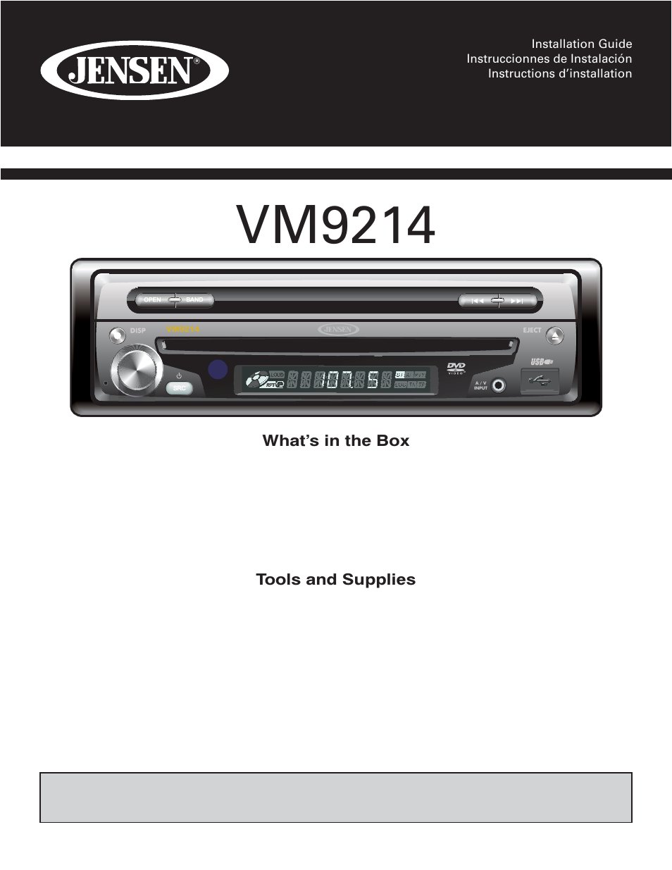 Jensen VM9214 User Manual | 12 pages jensen head unit wiring harness 