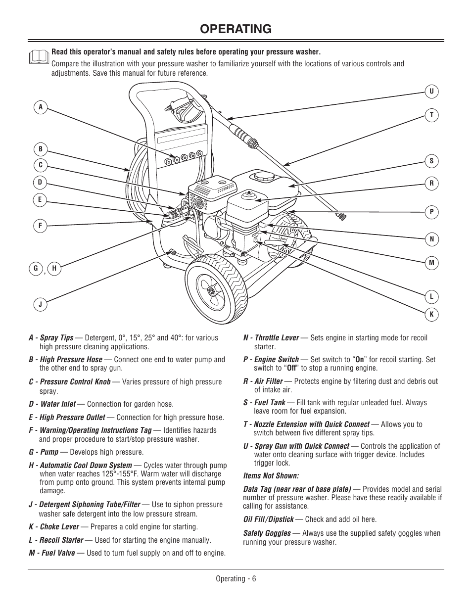 Operating | John Deere OMM156510 User Manual | Page 10 / 24
