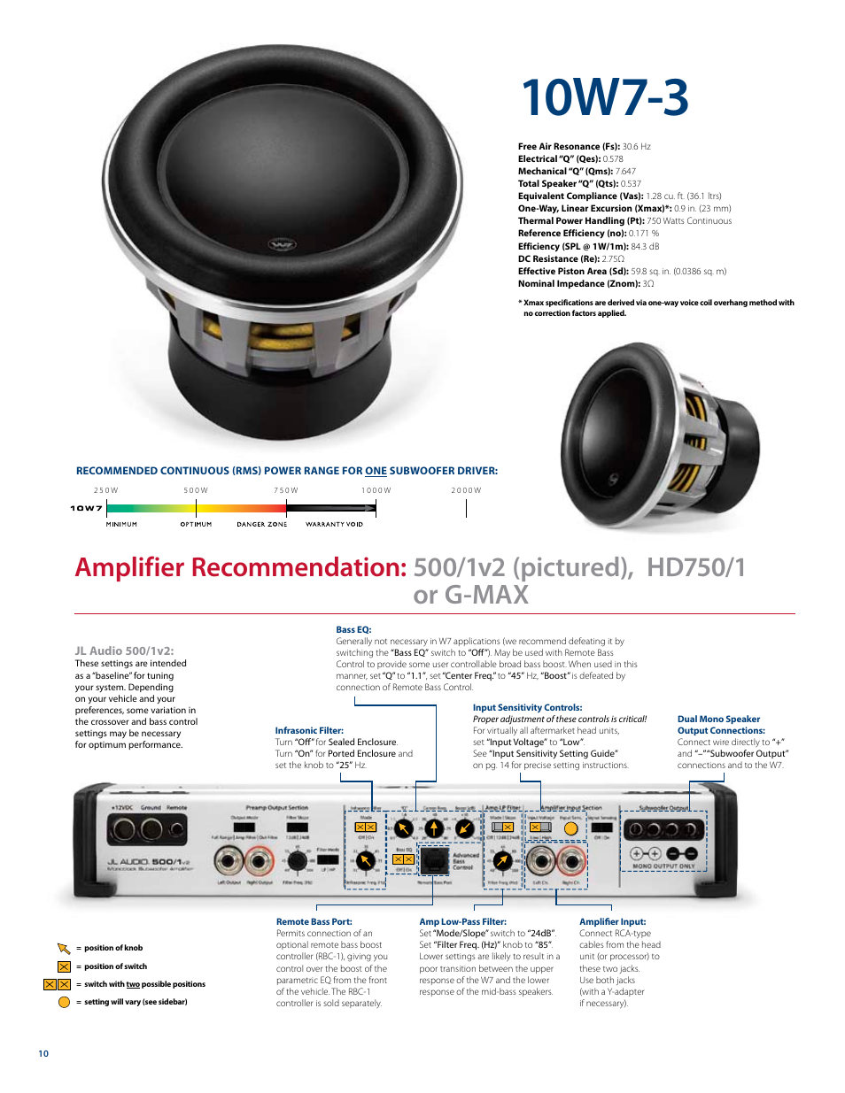 10w7 3 Jl Audio W7 User Manual Page 10 16