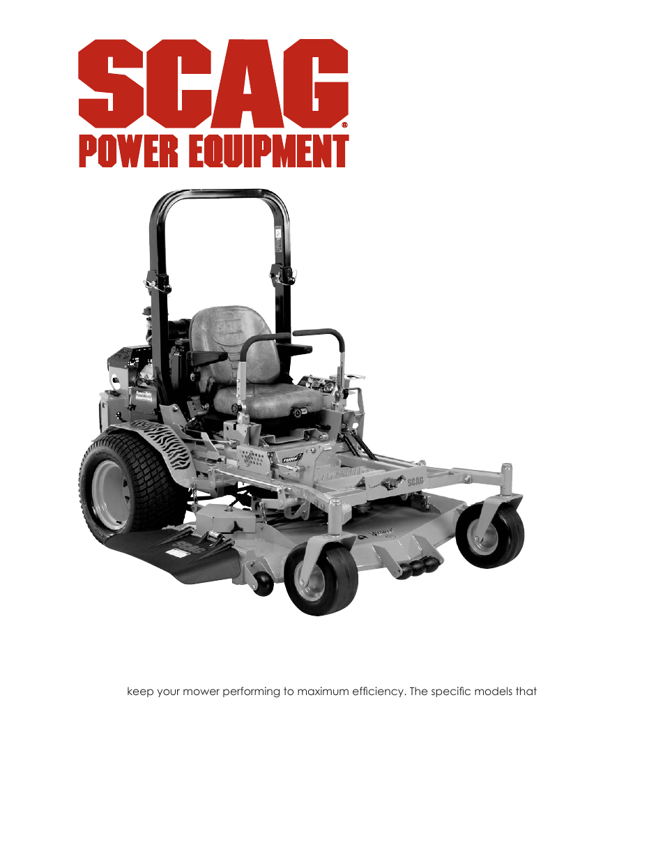 Scag Power Equipment Stt61v 31efi Ss User Manual 113 Pages