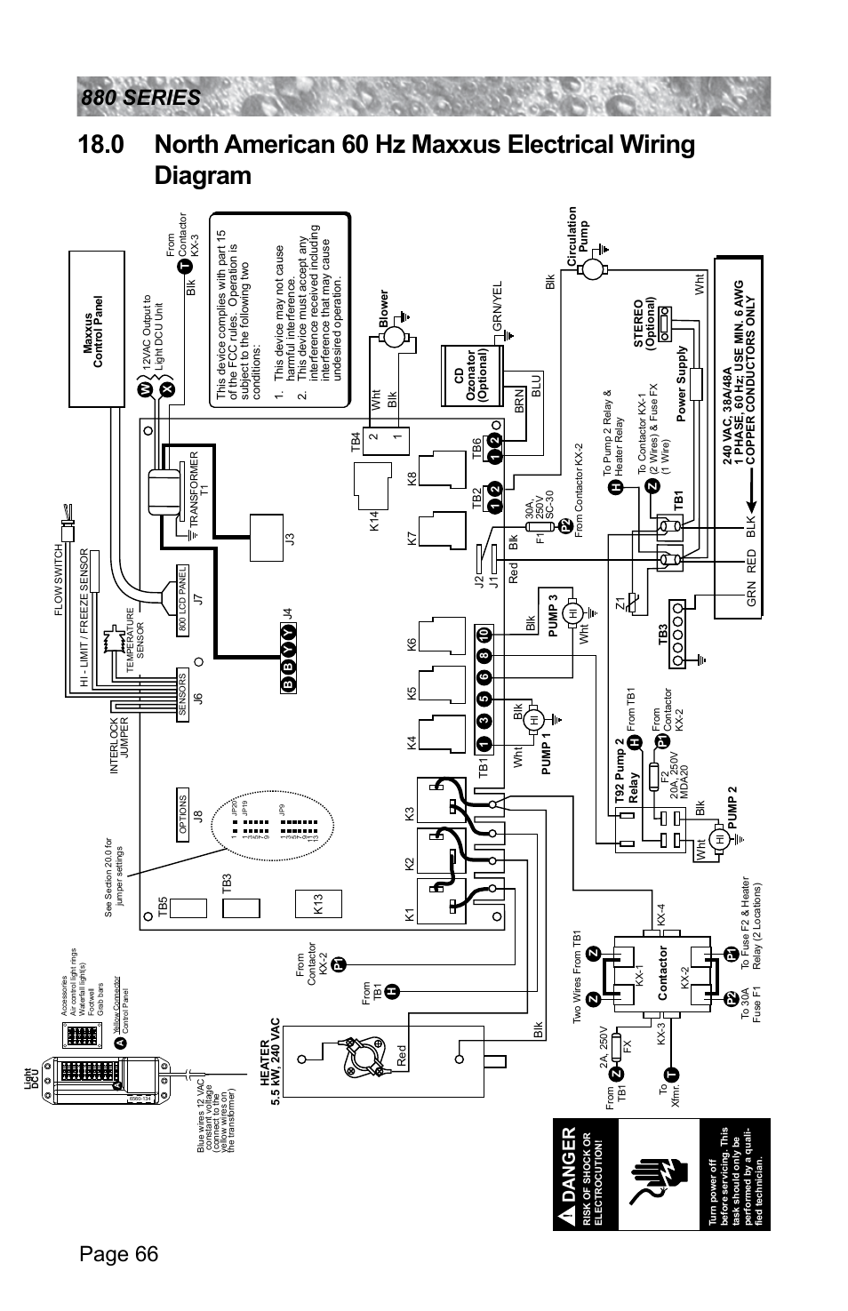 0 north american 60 hz maxxus electrical, Wiring diagram ... spa electrical circuit diagrams 