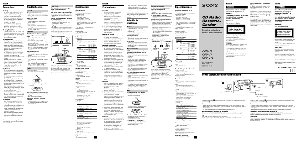 Sony cfd v30 схема