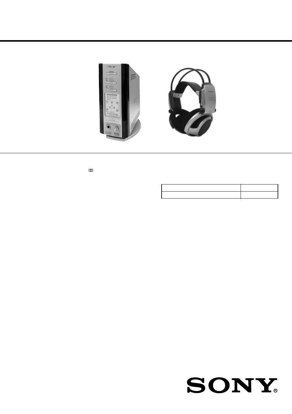 Sony Mdr Ds5100 User Manual 2 Pages Sony Mdr Ds5100 User Manual 2 Pages