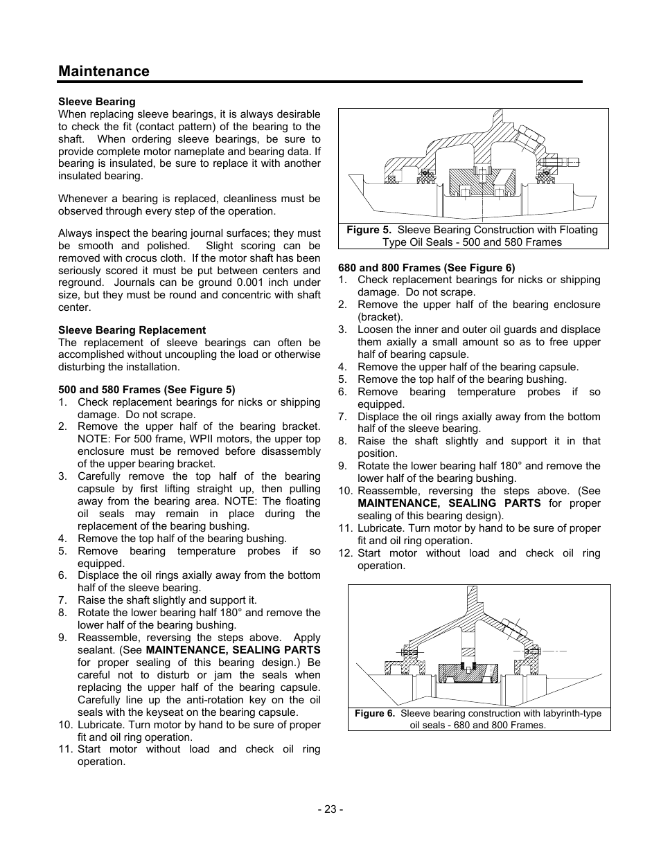 profiel Efficiënt archief Maintenance | Siemens Induction motors/ generators CGII User Manual | Page  24 / 38 | Original mode