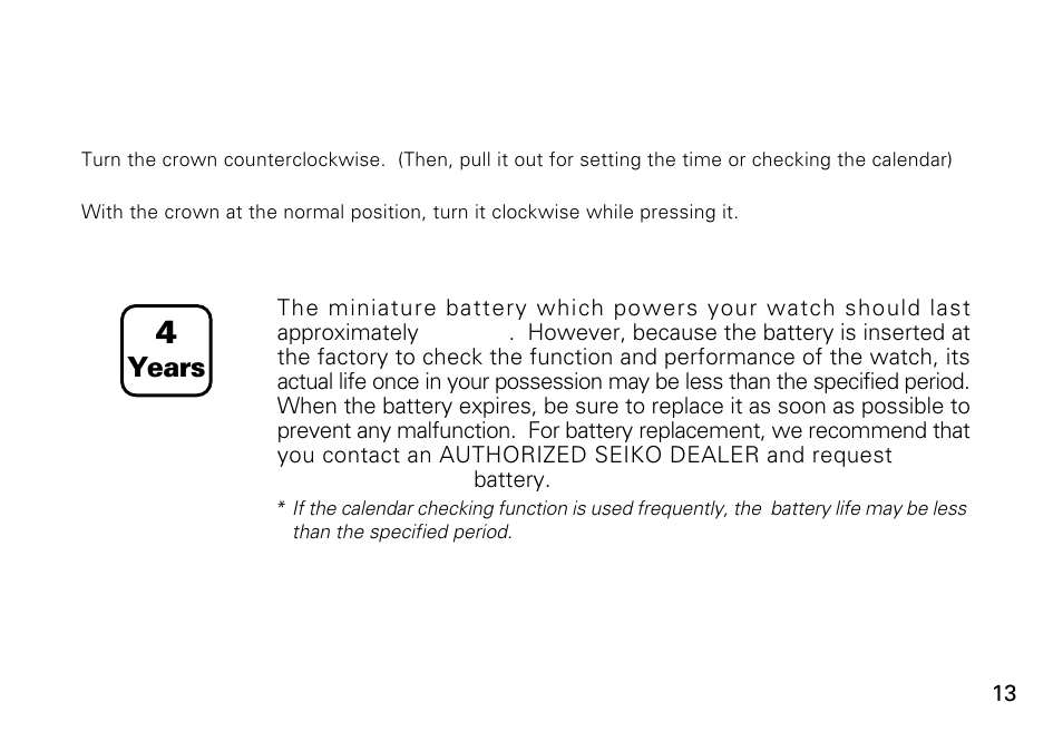 Battery change | Seiko CAL. 6A32 User Manual | Page 13 / 15