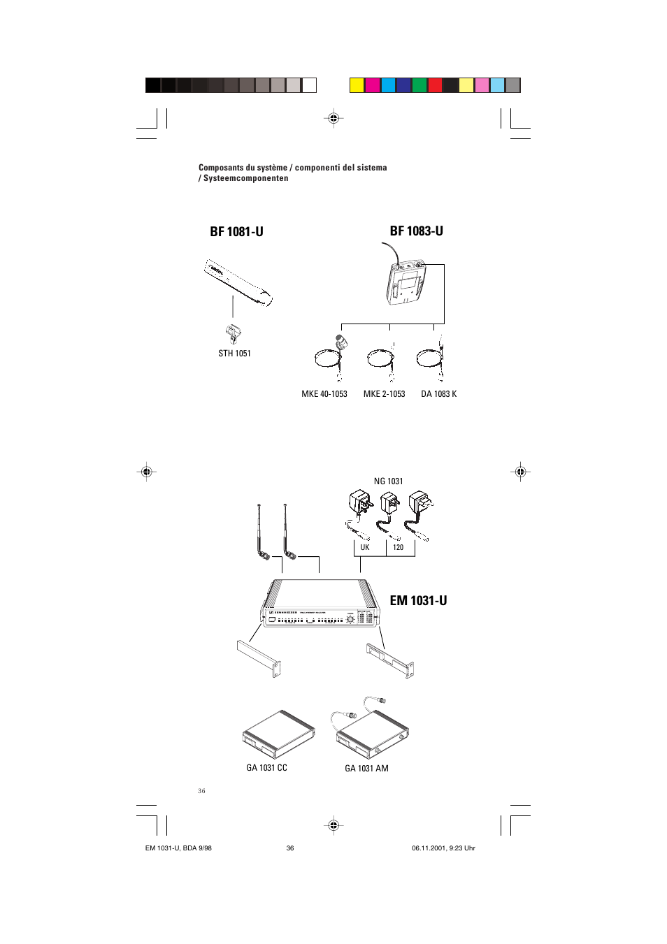 Bf 10 U Bf 1081 U Em 1031 U Sennheiser Receiver Em 1031 U User Manual Page 36 40 Bf 10 U Bf 1081 U Em 1031 U Sennheiser Receiver Em 1031 U User Manual Page 36 40