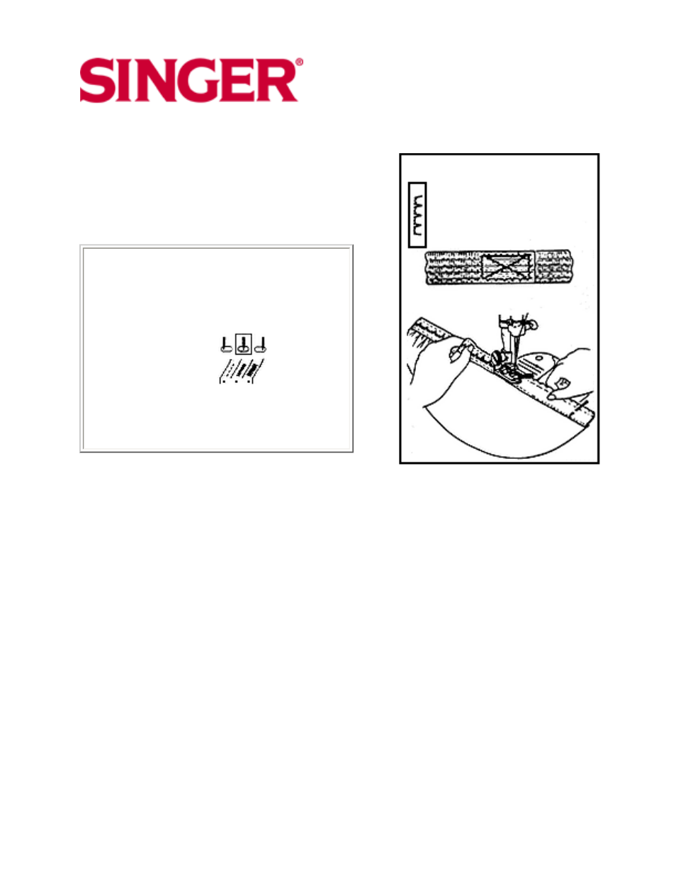 M" stitch | SINGER 10 User Manual | Page 33 / 47 | Original mode