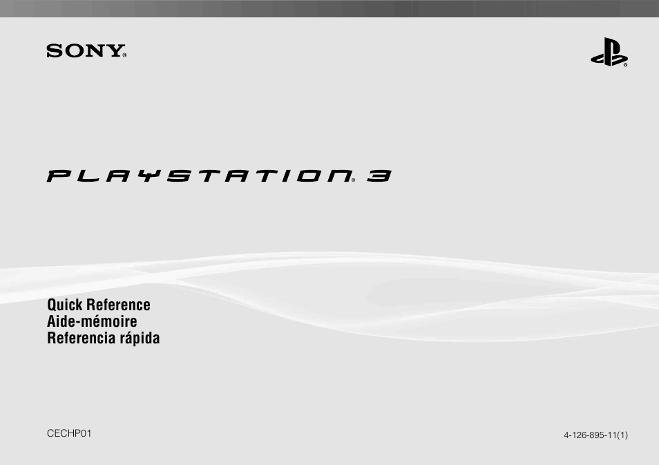 Sony 3 CECHP01 User Manual | 100 pages