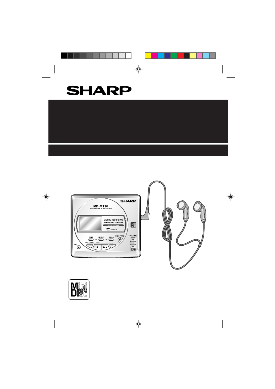 Sharp MD-MT16H User Manual | 44 pages