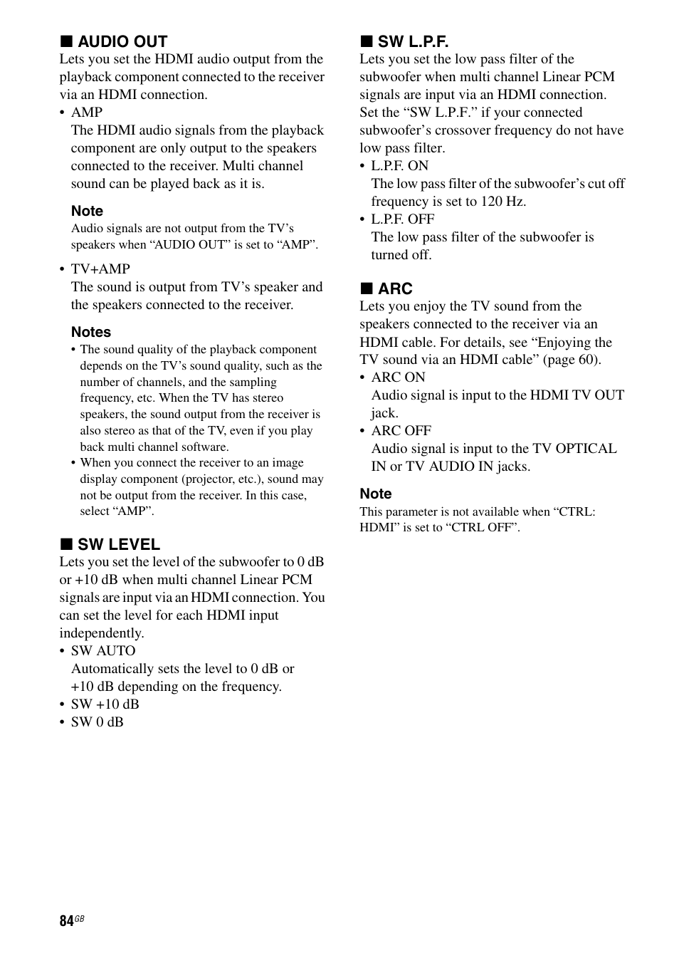 Sony STR-DH810 User Manual | Page 84 / 104 | Original mode