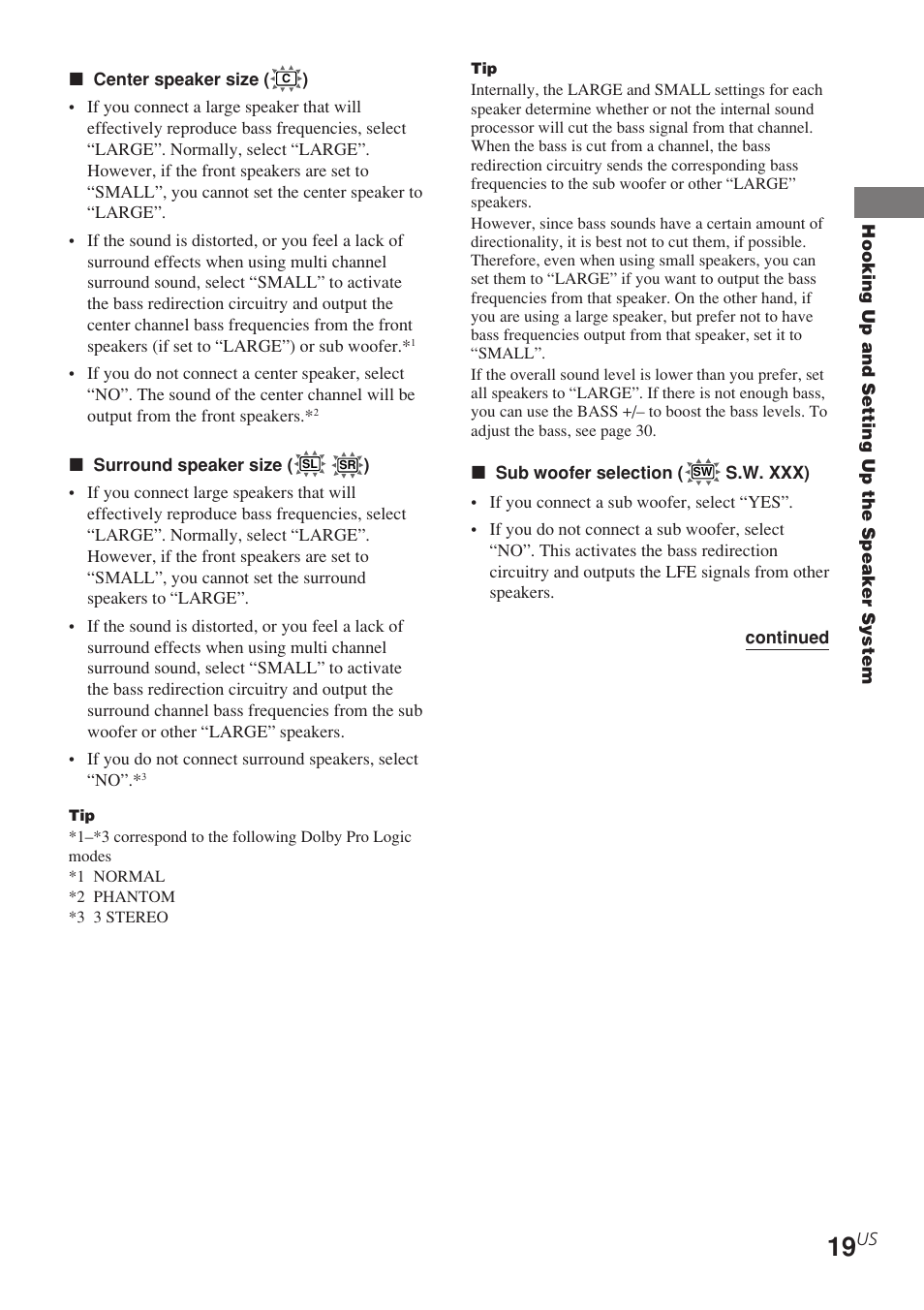 Sony STR-K840P User Manual | Page 19 / 56 | Original mode