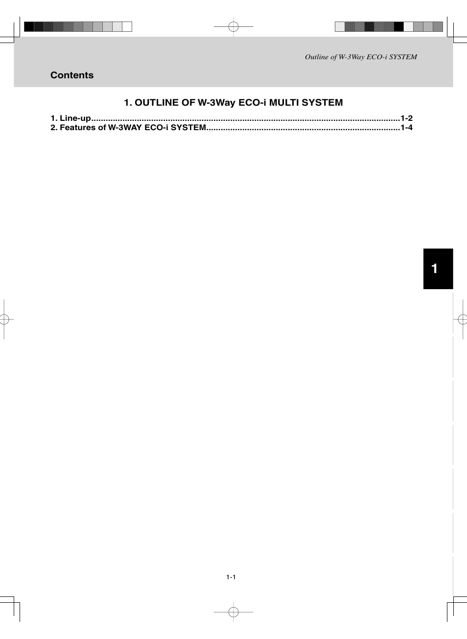 Outline of w-3way eco-i multi system | Sanyo CHDZ09053 User Manual