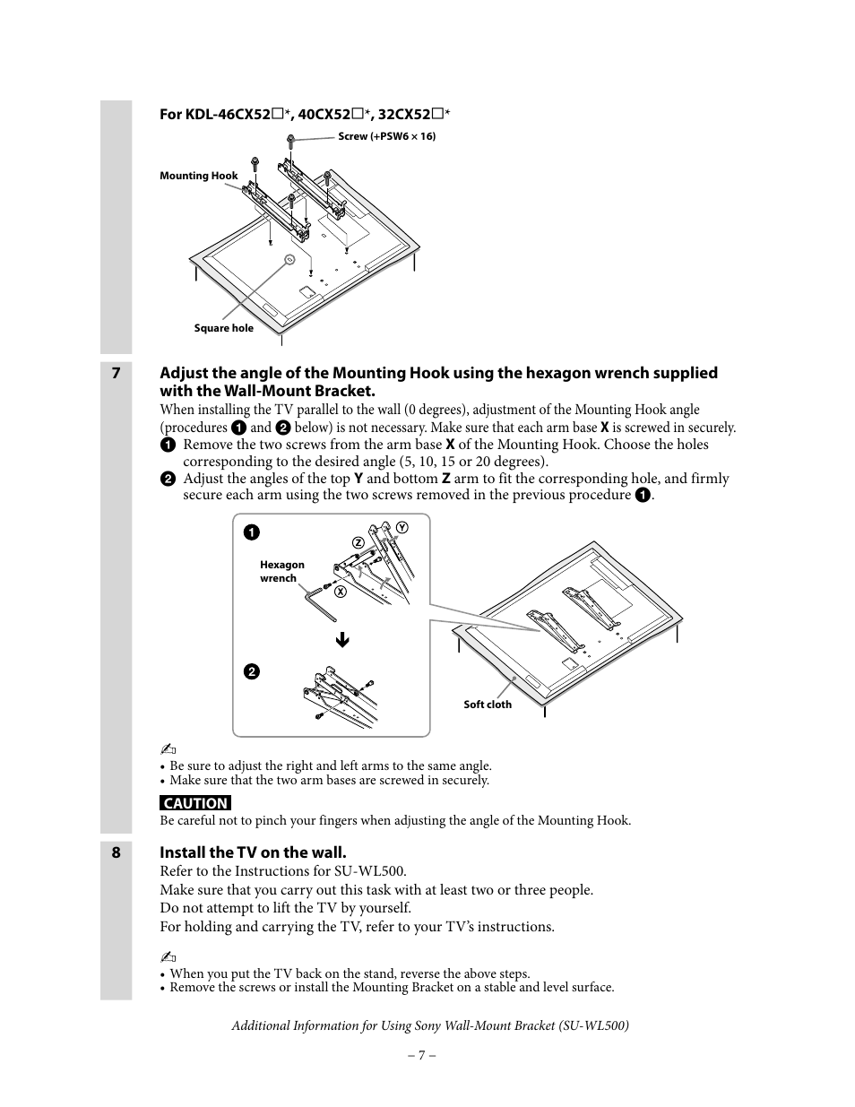 Sony SU-WL500 User Manual | Page 7 / 7 | Original mode