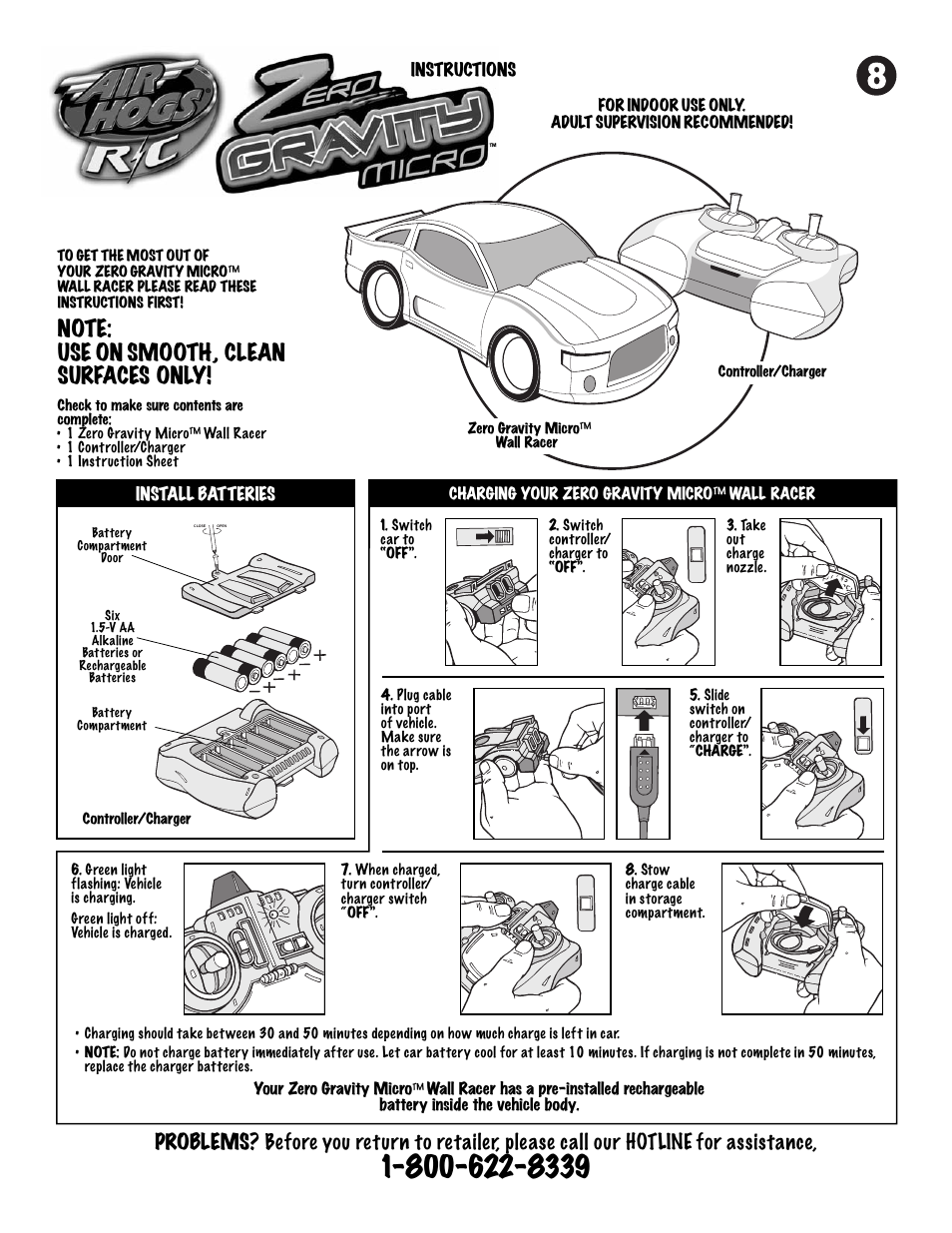 spinmaster air hogs zero gravity micro car