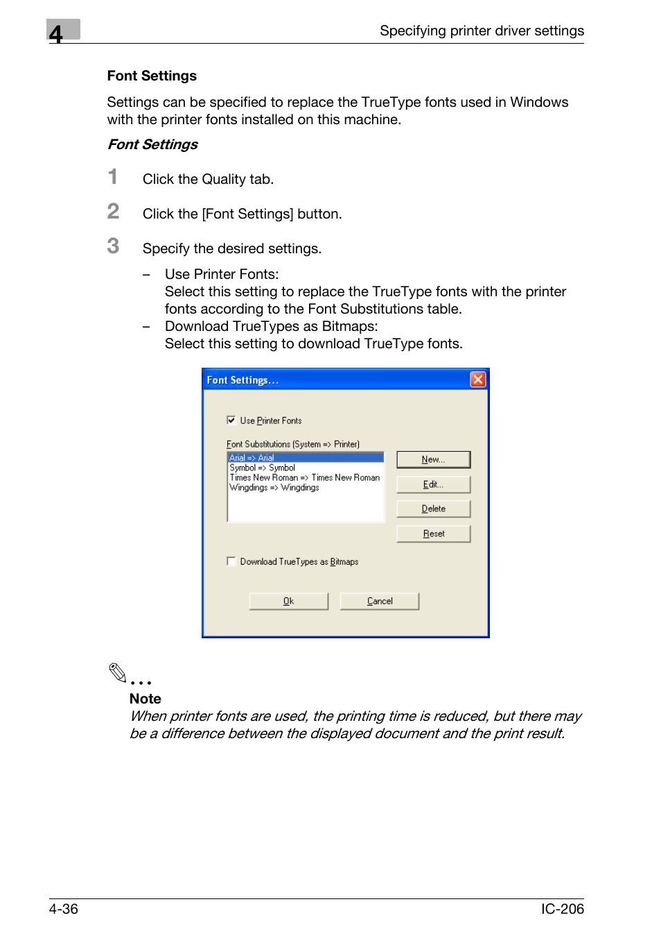 Font Settings Font Settings 36 Konica Minolta Bizhub 163 User Manual Page 125 362
