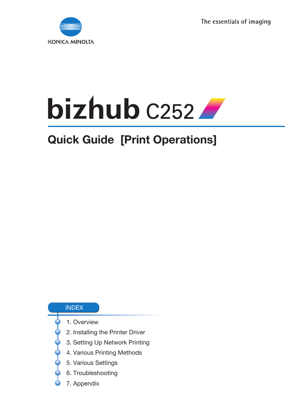 Konica Minolta BIZHUB C252 User Manual | 96 pages